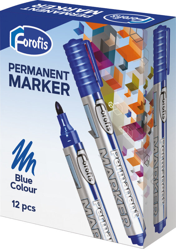 Forofis Permanentmarker – Rundspitze 2–5 mm – Blau