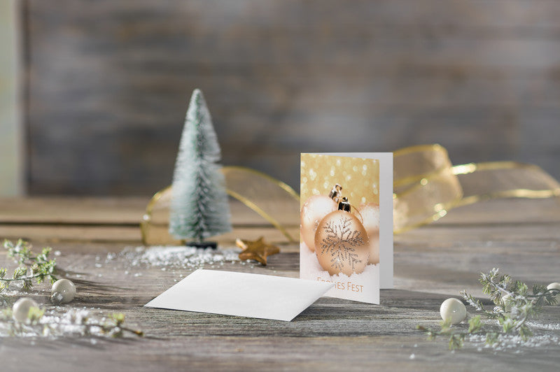 Sigel Grusskarte Christmas Joy – A6 (105 × 148 mm) – mit Umschlägen, für Inkjet/Laser/Kopierer