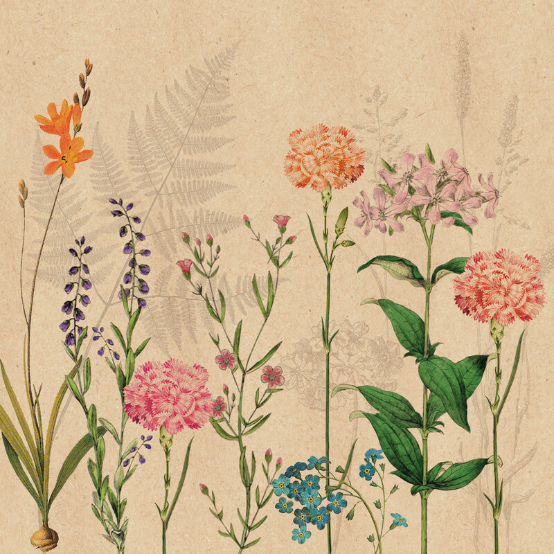 Atelier Servietten Botanica – 33 × 33 cm – 3-lagig, Tissue – 20 Stk.