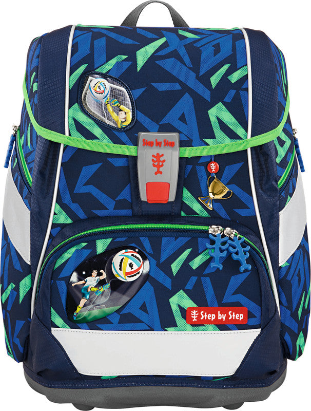 Step by Step Schulrucksack-Set 2in1 Plus – 6-teilig – Soccer Ben