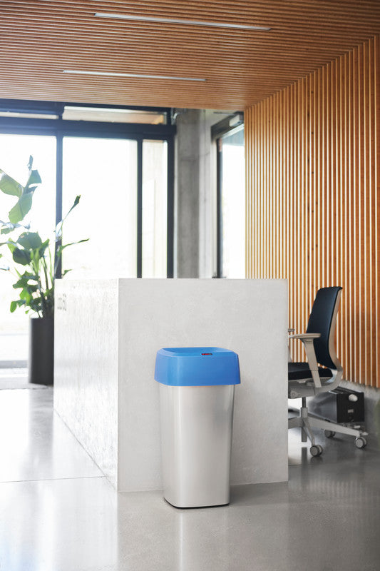 Rothopro Abfallcontainer – 60 l – Kunststoff, silber – B × H × T 390 × 650 × 390 mm – TÜV