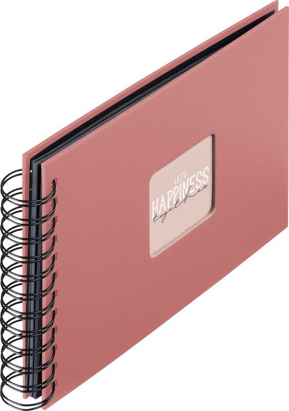 Hama Fotoalbum Wiro Fine Art – für 100 × 150 mm, terra, mit Pergaminzwischenblättern, Papier, 240 × 170 mm
