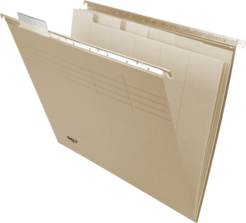 Biella Hängeordner für A4 – Karton, Grau, 320 × 250 mm, mit Vordruck