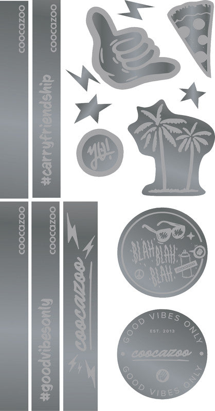Coocazoo Reflektoren-Sticker – Silber