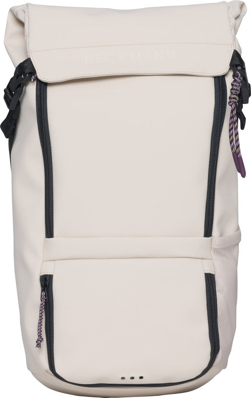 Beckmann Street Light – Notebook-Rucksack – für 16" Notebook, 22 l, rPET (recyceltes PET), creme