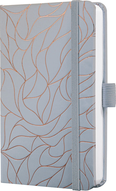 Sigel JOLIE Agenda – 1 Woche/2 Seiten, gebunden, A6, Jan–Dez 2027, mehrsprachig, Twilight Grey, FSC