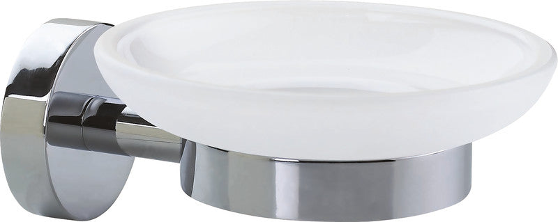 tesa Seifenhalter Smooz – Chrom, Silber, Weiss