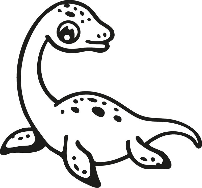 Trodat Plesiosaurus Motivstempel – selbstfärbend, 19 × 19 mm, Kissen taupe