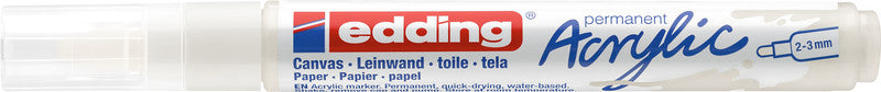 Edding Acrylmarker – Verkehrsweiss, 1er