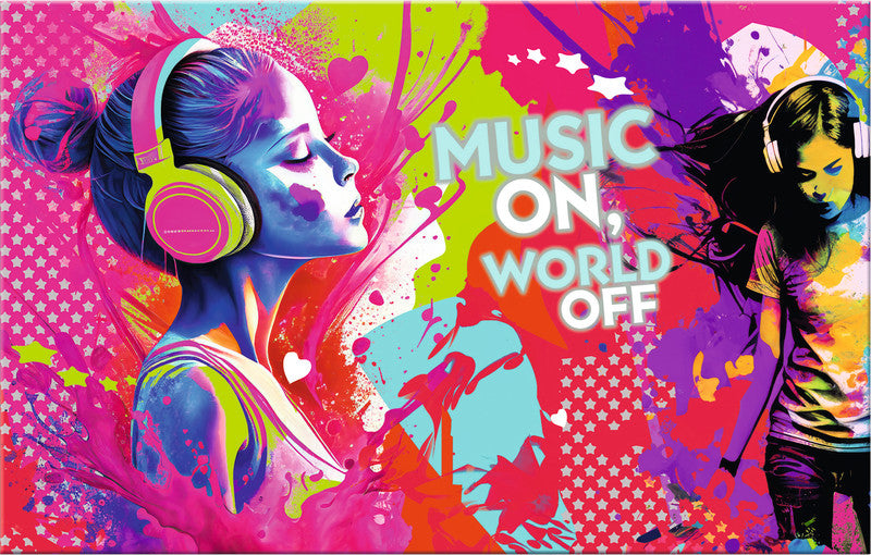 HERMA Schreibunterlage – Music Girl – 550 × 350 mm – Karton, rutschfest