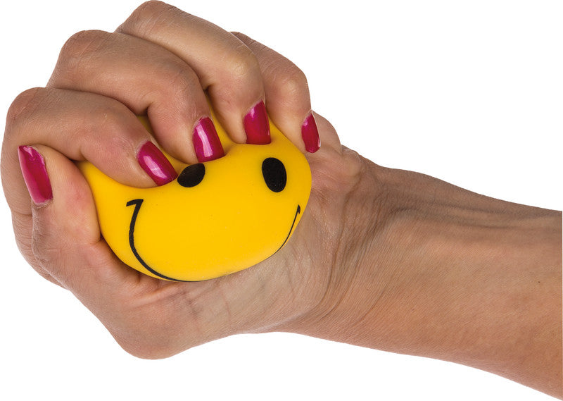 Out of the Blue Stressball The Happy One – Ø 6 cm, gelb, mit EVA-Füllung