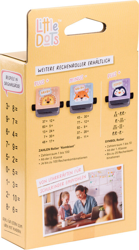 Little Dots – Eule Rollstempel – Rechenrally, Abdruckhöhe 25 mm