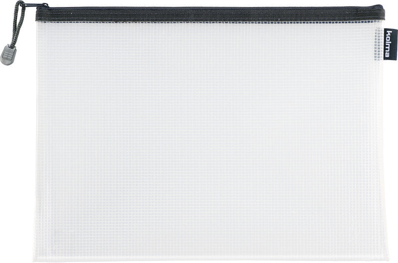 Kolma Etui Reissverschlusstasche – anthrazit – Kunststoff – 23,5 × 12,5 × 0,8 cm