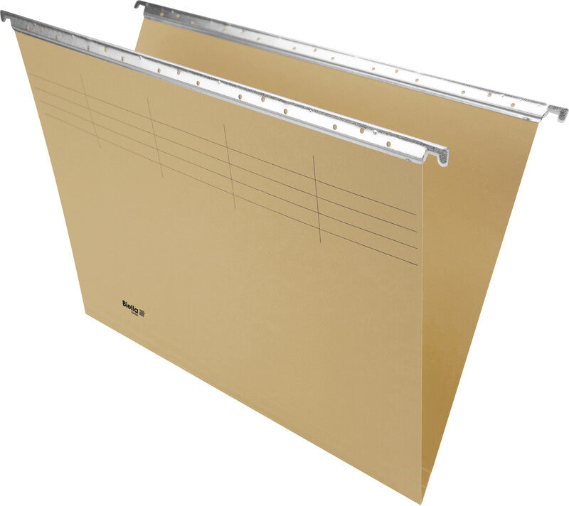 Biella Hängeordner für Folio – Karton, Olivgrün, 375 × 260 mm, mit Vordruck