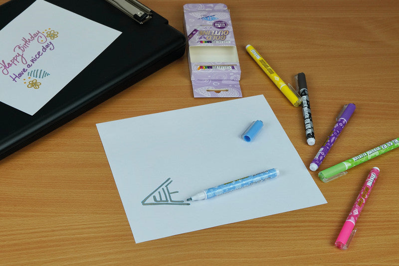 Wedo Kreativmarker für Permanent-Marker – mehrfarbig, 6er Set