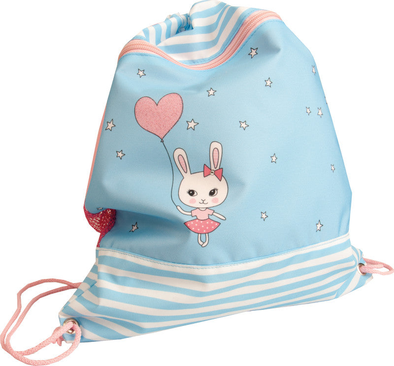 Funki Sportbeutel – 12 l, Motiv Sweet Bunny, wasserabweisend, 36 × 42 cm