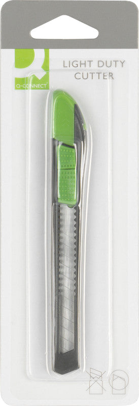 Q-CONNECT Cutter – 9 mm, Klingenarretierung, für Linkshänder geeignet, inkl. 1 Klinge