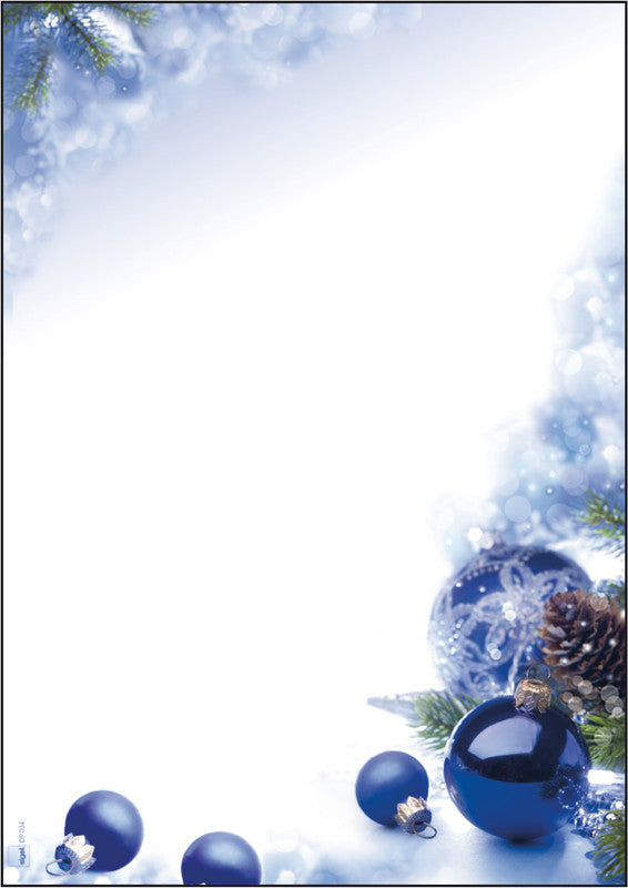 Sigel Motivpapier – A4, 90 g/m², mehrfarbig, Motiv: Blue Harmony – für Inkjet/Laser/Kopierer – FSC – 100 Blatt