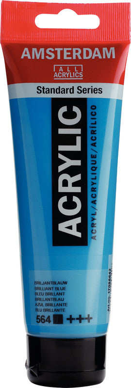 Royal Talens Amsterdam – Acryl Standard – Acrylfarbe – Brillantblau, 120 ml
