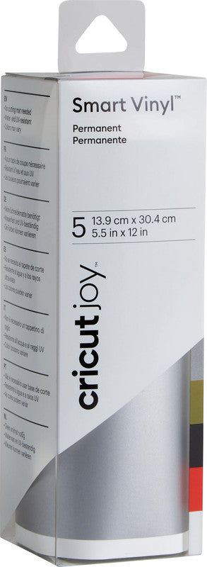 Cricut Klebefolie – glänzend, permanent, mehrfarbig – 13,9 × 30,4 cm – für Cricut Joy