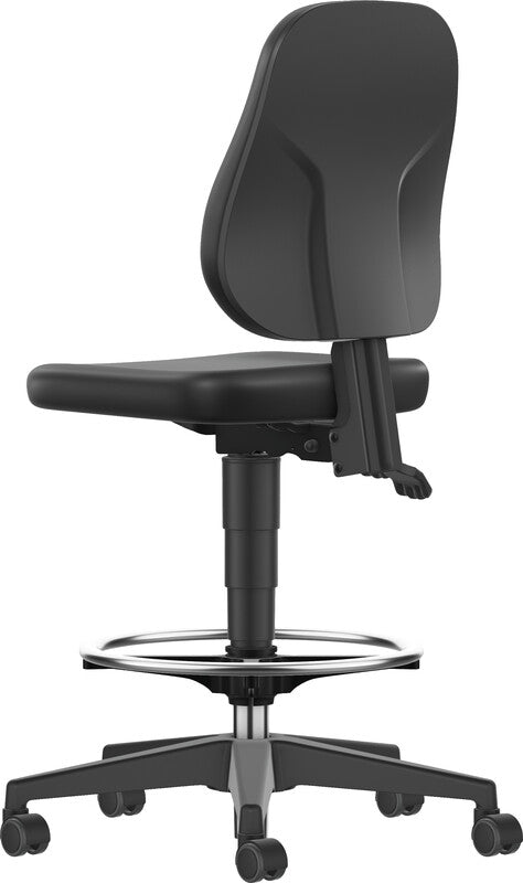 Bimos LIMBOS Unitec Bürostuhl – Integralschaum – Schwarz, arretierbare Rückenlehne, 58–85 cm