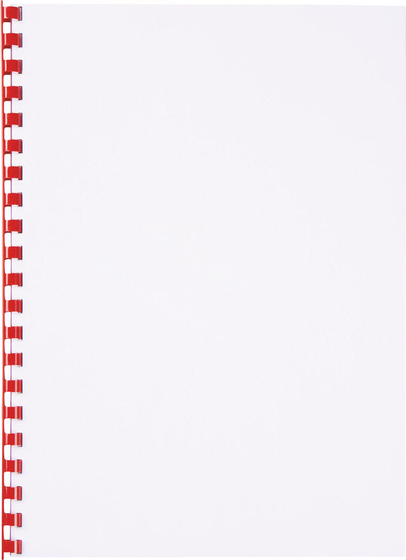 GBC Bindedisc-Ringe – Ø 10 mm, rot, Kunststoff – 100 Stk.