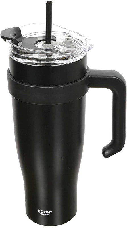 Noname Thermobecher XXL – 1,2 l – Edelstahl, isoliert, Schraubverschluss, auslaufsicher – Miami