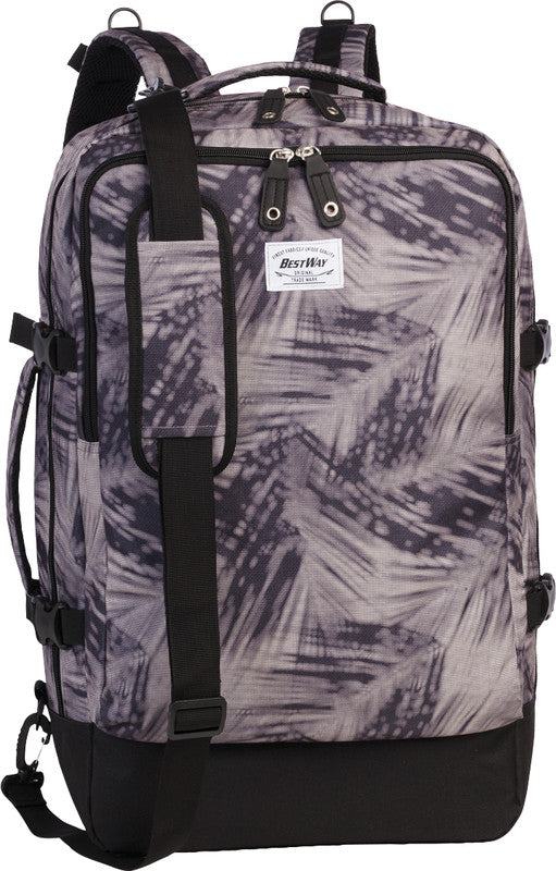 Bestway Cabin Pro Notebook-Rucksack – 40 l, wasserabweisend, Kunststoff, schwarz/beige