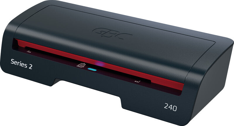 GBC 240 Laminiergerät A4 – 2 Rollen, 75–125 µm, Aufheizzeit 2 Min., 400 mm/min, Schwarz