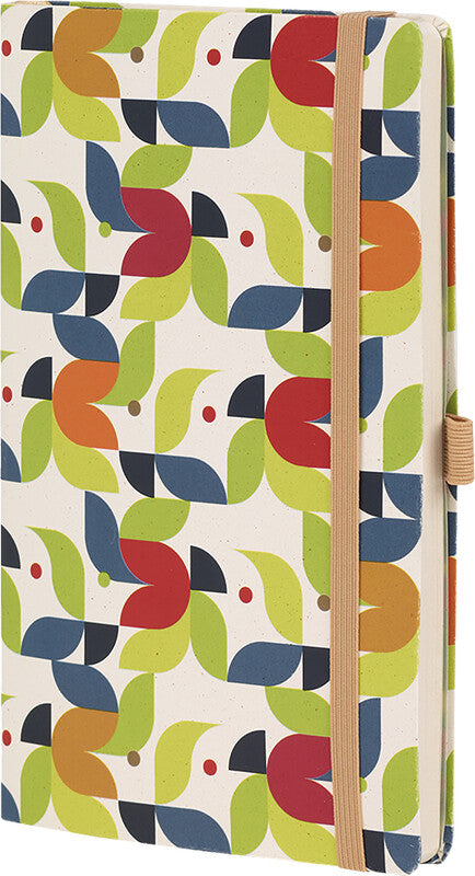 Castelli Notizbuch, 130 × 210 mm, liniert, Leimbindung, Softcover, 192 Seiten, 80 g/m² – mehrfarbig