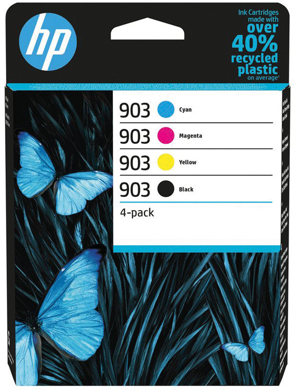 HP Tintenpatronen-Multipack 903, CMYK, 4er-Pack – für OfficeJet, Envy, DeskJet und andere