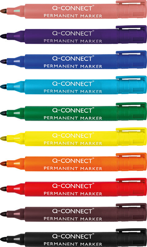 Q-connect Permanentmarker – sortiert, 10er Pack