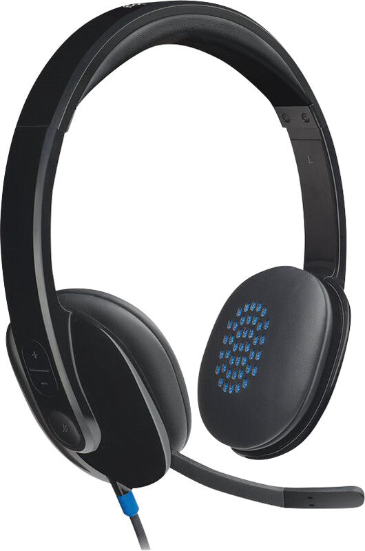 Logitech H540 – Duo Headset – USB‑A, Mikrofon mit Rauschunterdrückung – Schwarz, für Windows/Mac/Chrome