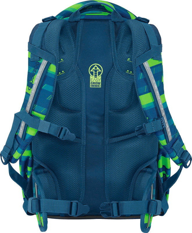Coocazoo Rucksack Joker – Lime Stripe – 25 l – 30×42×20 cm – 1150 g – recycelte Materialien
