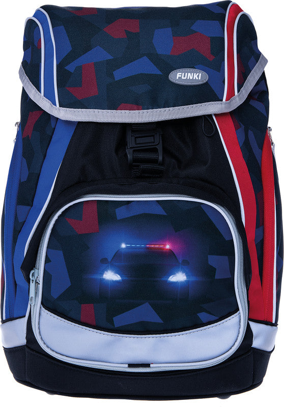 Funki Schulrucksack-Set Flexy-Bag – 5-teilig – Police
