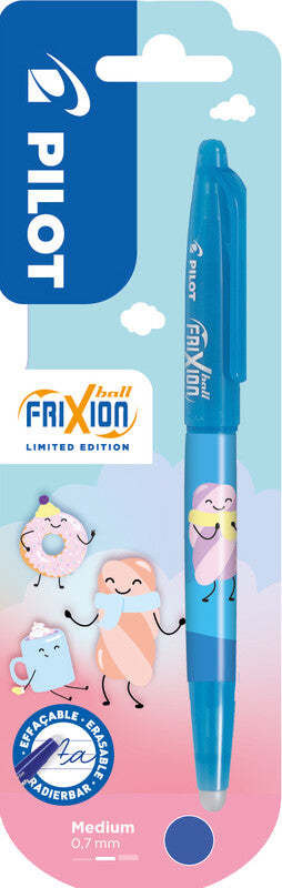 Pilot FriXion Ball Sweet Paradise Winter Edition – Tintenroller, radierbar, mit Kappe, 0,7 mm, blau