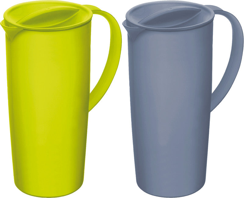 Rotho Caruba Krug – 1,2 l, Kunststoff, Limettengrün, spülmaschinenfest, BPA-frei