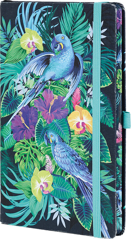 Castelli Notizbuch, 130 × 210 mm, punktkariert, Leimbindung, Hardcover, 192 Seiten, 80 g/m² – mehrfarbig