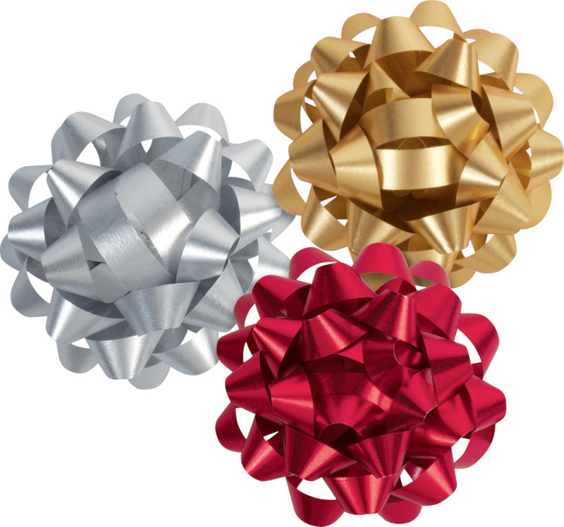Präsent Geschenketiketten Maschen Dallas Metallic – Weihnachten – Kunststoff – Ø 80 mm