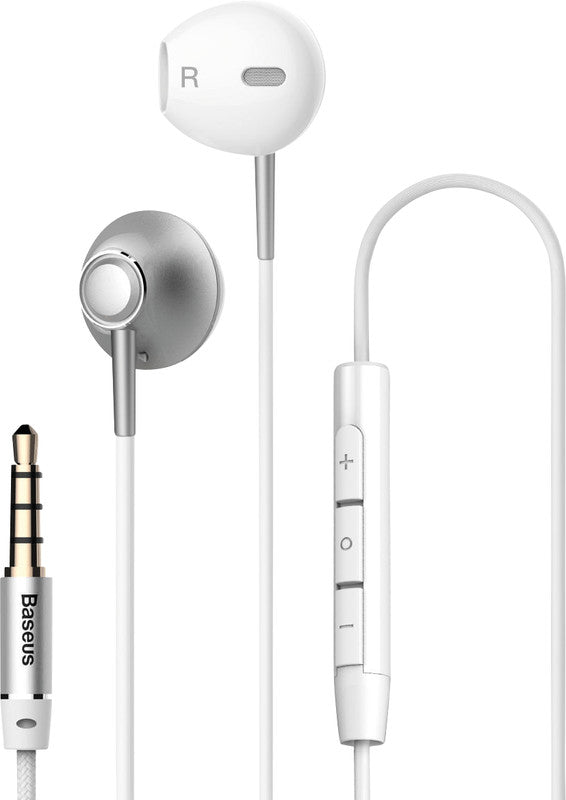 Baseus Encok H06 – In-Ear Headset – 3,5 mm Klinke, mit Mikrofon – Silber