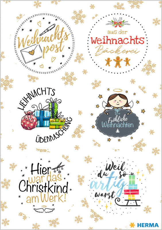 HERMA Schmucketiketten – permanent – mehrfarbig