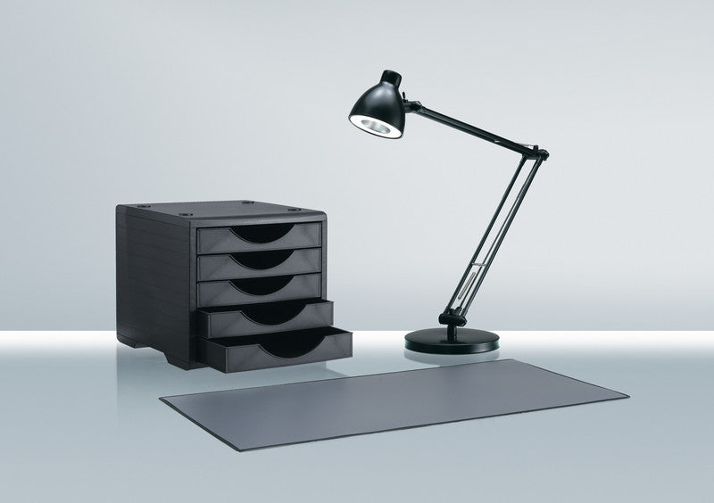 Hansa LED Tischleuchte Valencia – Verstellbar, Doppelarm – 3000 K – 350 lm 4,8 W – Schwarz