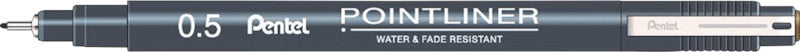 Pentel S20P-5SP Pigment Liner – 1 Stk., 0,5 mm, Sepia, wasserfest