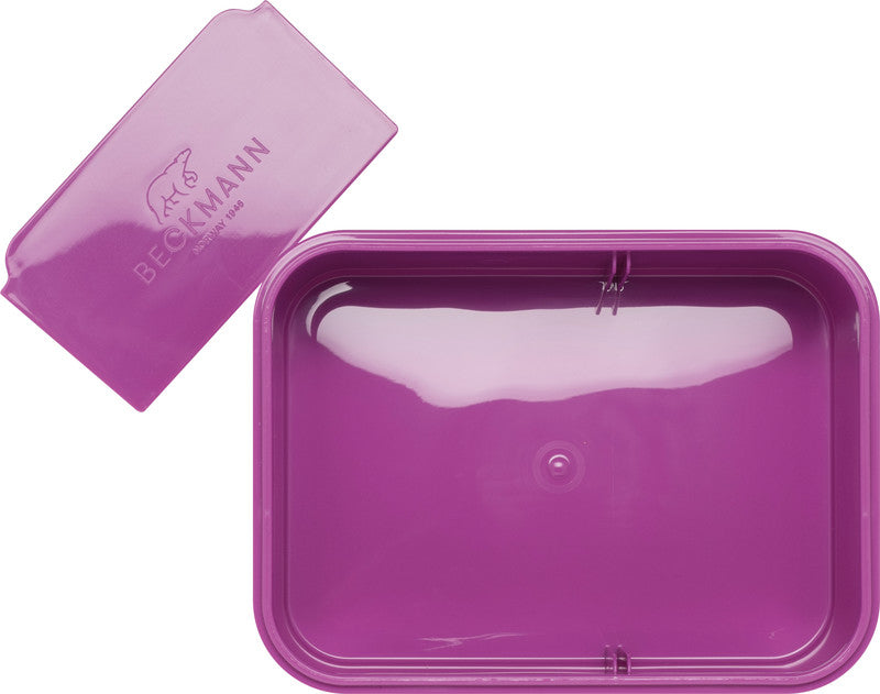 Beckmann Lunchbox – 1,7 l – mit Innenteiler – Kunststoff – violett – 18,7 × 7 × 14 cm
