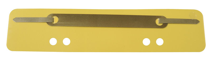 Heftverschlüsse – 150 × 34 mm – Kunststoff – Gelb – Integrierte Abheftvorrichtung – 25 Stk.