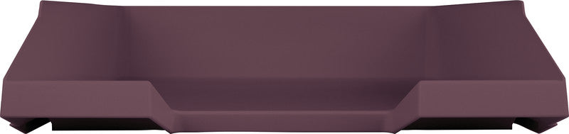 Helit Stapelbarer Briefkorb mit Griffausschnitt, Beschriftungsfeld, matt, rot, B 255 × H 67 × T 345 mm