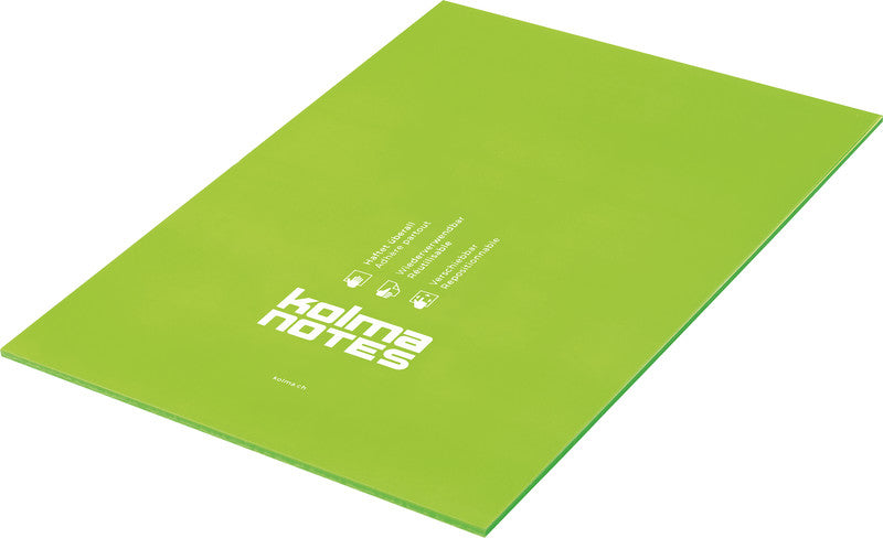 Kolma Haftnotizen – 210×297 mm – Neongrün, 50 Blatt, elektrostatisch