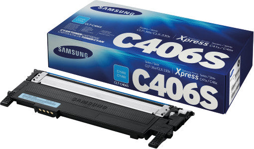 HP Samsung – Toner CLT-C406S – cyan, 1000 Seiten – für Farb-Laserdrucker/Multifunktionsgeräte