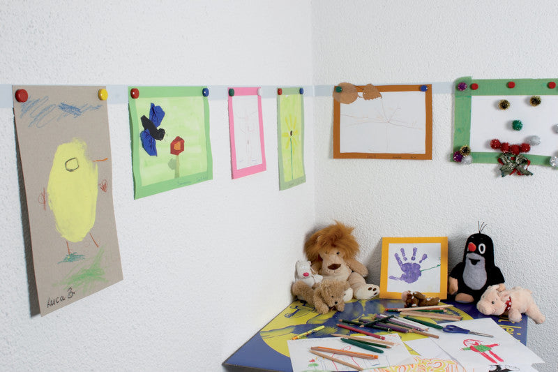 MAUL Whiteboard – 3,5 × 500 cm, magnetisch, inkl. Magnete, selbstklebend – für Whiteboards