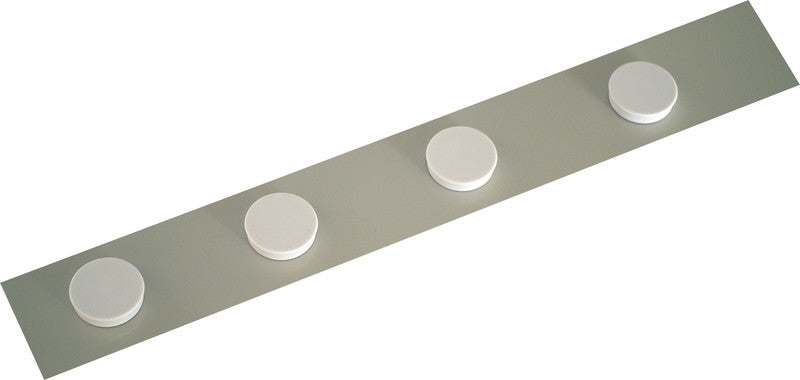 Ultra-Dex Magnetleiste Magnetflexband – 500 mm × 50 mm, Lichtgrau, Zuschneidbar, Selbstklebend